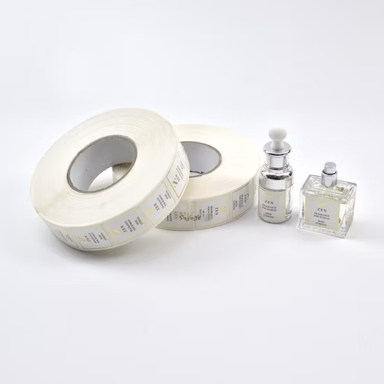 Hot Sale Gold Foil Cosmetic Label Sticker on Win Bottle Brand Logo
