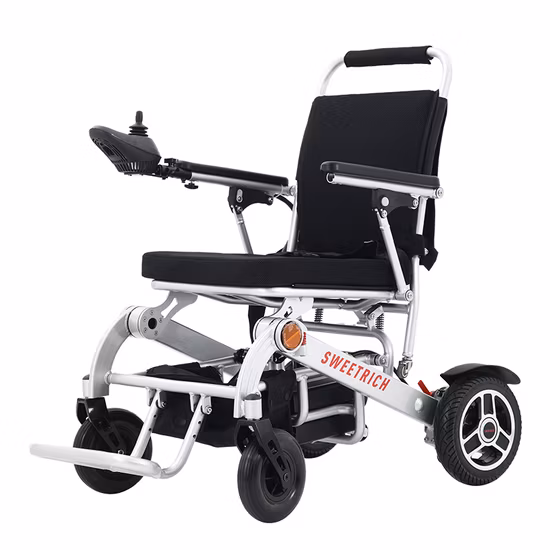 卸売ポータブル無効折りたたみ車椅子アルミ軽量折りたたみ手動電動車椅子 CE FDA